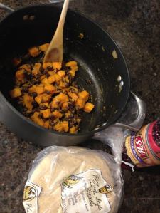 They went west butternut and black bean enchiladas